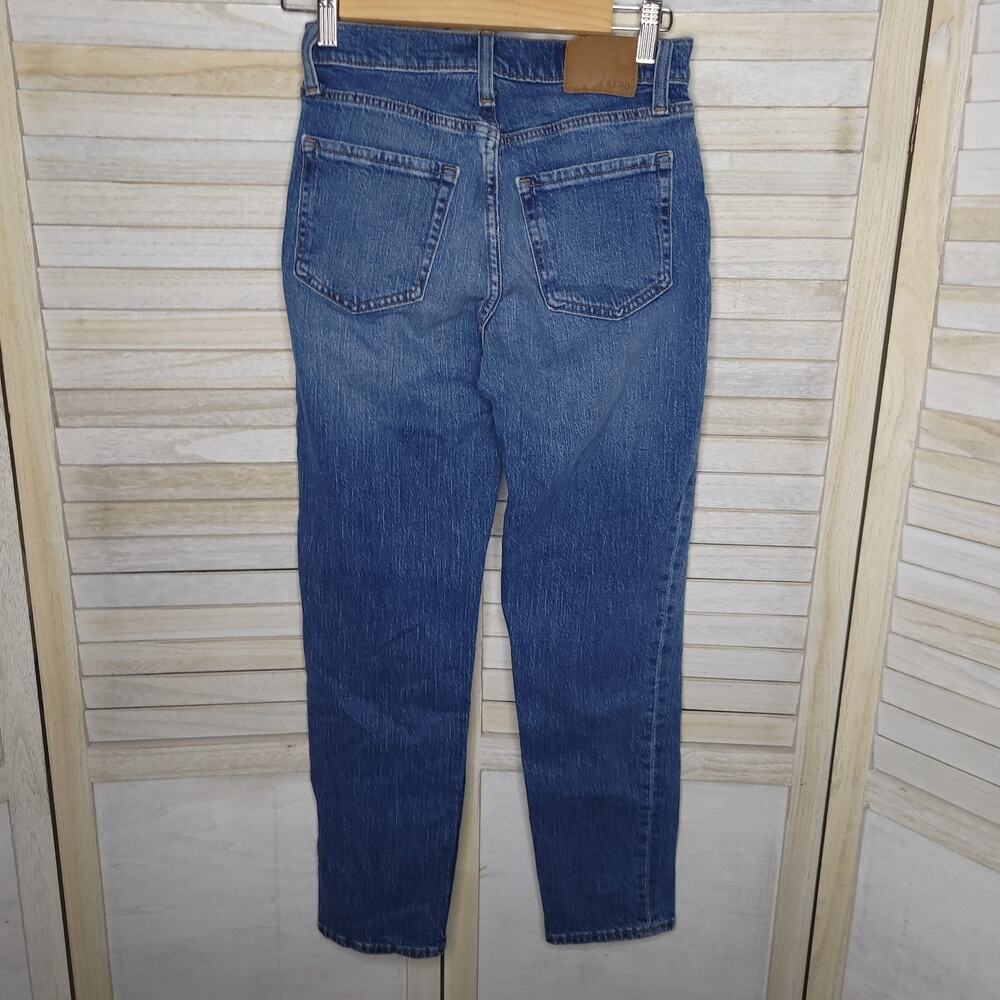 Aeropostale Mom Jeans 24 Waist 24x27 Blue Midrise XS 00 0 Straight Leg Midrise
